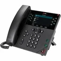 Polycom VVX 450 12-Line Desktop Business IP Phone - PoE (2200-48840-02<wbr/>5) Unused