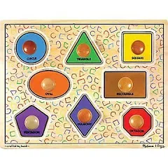 Melissa & Doug Jumbo Knob Puzzle - Large Shapes