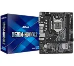 ASRock H510M-HDV/M.2 Motherboard Intel H510 LGA 1200 DDR4 M.2 Micro ATX DVI-D