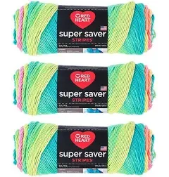 Red Heart Bulk Buy Super Saver Yarn (3-Pack) (Retro)