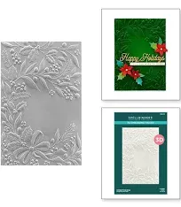 Holiday Floral Swag 3D Embossing Folder from the Christmas Collection