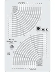 Creative Grids Circle Savvy Quilt Ruler (CGRSAV1)