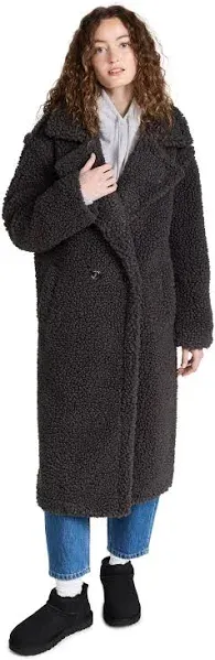 UGG Women's Gertrude Long Teddy Coat