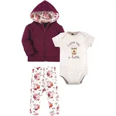 Hudson Baby Cotton Hoodie, Bodysuit, or Tee Top and Pant Set