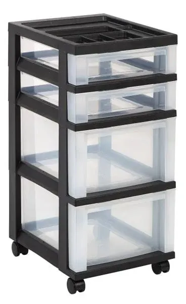 USA Craft Organizers and Storage, Rolling Storage Cart for Classroom Supplies...