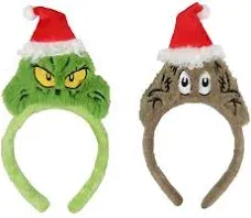 Bioworld Dr. Seuss How Grinch Stole Christmas Santa Grinch and Max Character Headband