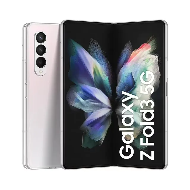 Samsung - Galaxy Z Fold3 5G 256GB (Unlocked) - Phantom Silver