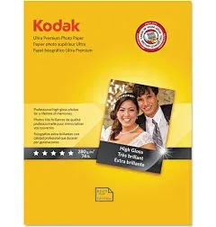 Kodak Ultra Premium Photo Paper High-Gloss 8-1/2 x 11 25 Sheets/Pack