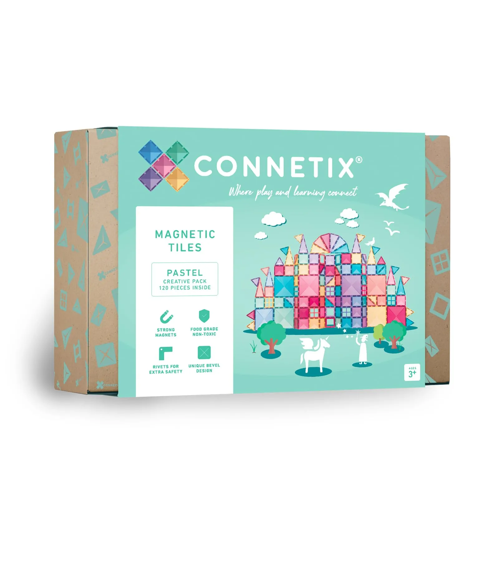 Connetix 120 Piece Pastel Creative Pack