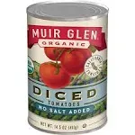 Muir Glen Tomatoes, Organic, No Salt Added, Diced - 14.5 oz