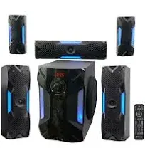 HTS56 1000W 5.1 Channel Home Theater System/Bluetoo<wbr/>th/Usb+8&#034; Subwoofer, Black