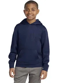 Sport-Tek Youth Sport-Wick Fleece Hooded Pullover