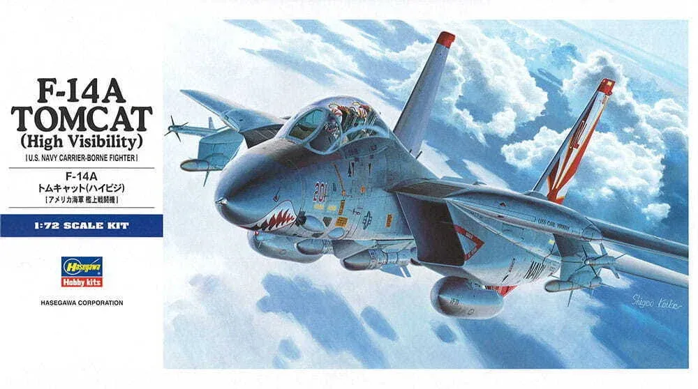 Hasegawa F-14A Tomcat (high Visibility) 1/72 Scale Model Kit