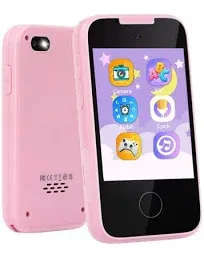 MOFGDNI Kids Learning Phone, 2.8" Touchscreen, Dual Camera, MP3 Player, for Ages 3-8