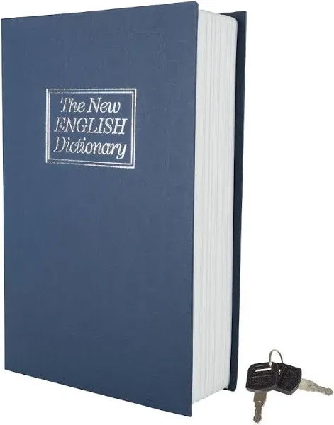 Book Safe with Key ? Portable New English Dictionary Hidden Mini Safe Great for