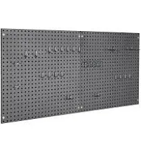 Seville Classics UltraHD 2-Piece Pegboard Set with 23 Piece Hook Assortment