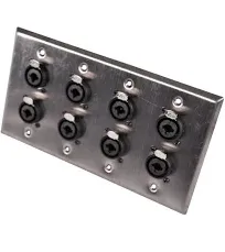 Seismic Audio SA-PLATE1 Stainless Steel Wall Plate