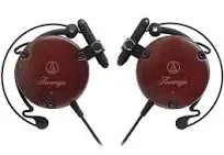 Audio Technica ATH-EW9 Ear Fit Clip-On Headphones Wood Housing