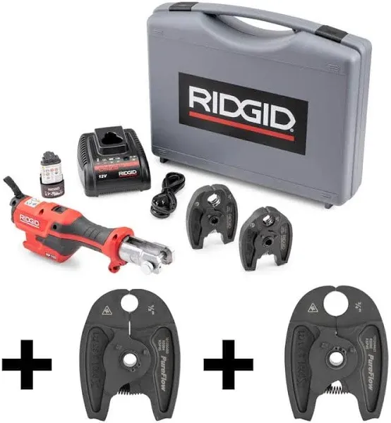 RIDGID 72553 Mini Press Tool RP-115 Battery Kit with ProPress Jaws