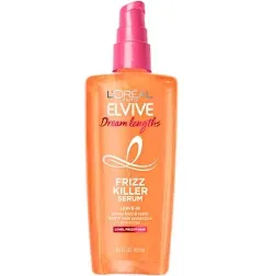 L'oreal Elvive Dream Lengths Serum, Leave-In, Frizz Killer, Long Frizzy Hair - 3.4 fl oz