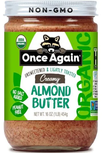 Once Again Almond Butter - Organic - Lightly Toasted - Crunchy - 16 oz