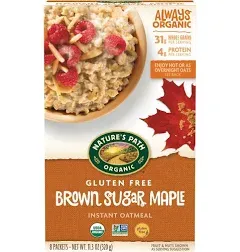 Nature's Path Organic Brown Sugar Maple Gluten Free Instant Oatmeal