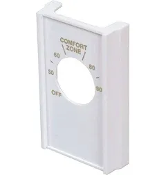 White Line Voltage Thermostat Cover D22 Comfort Zone 2.75”x4.5” HDS 257998