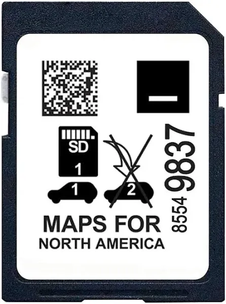 Latest 86810236 GPS Navigation SD Card Map Compatible with Cadillac Ct5 Ct6...