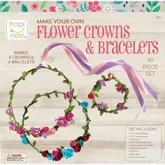 Hapinest Make Your Own Flower Crowns and Bracelets Craft Kit