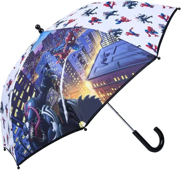 Marvel Disney Spider-Man & Venom Sunset Skyline Kids Umbrella