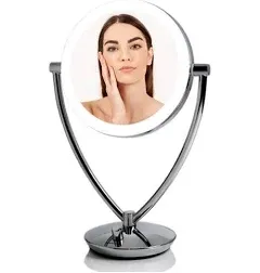 Ovente LED Lighted Tabletop Makeup Mirror