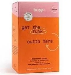 Busy Co. Refresh Antibacterial Deodorant Wipes