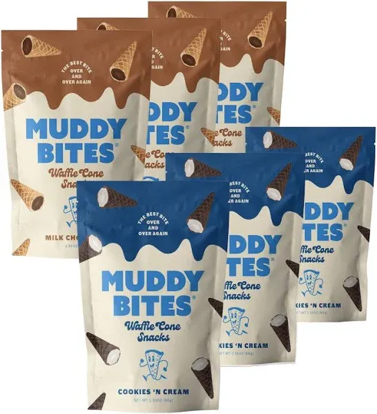 Muddy Bites Waffle Cone Snacks