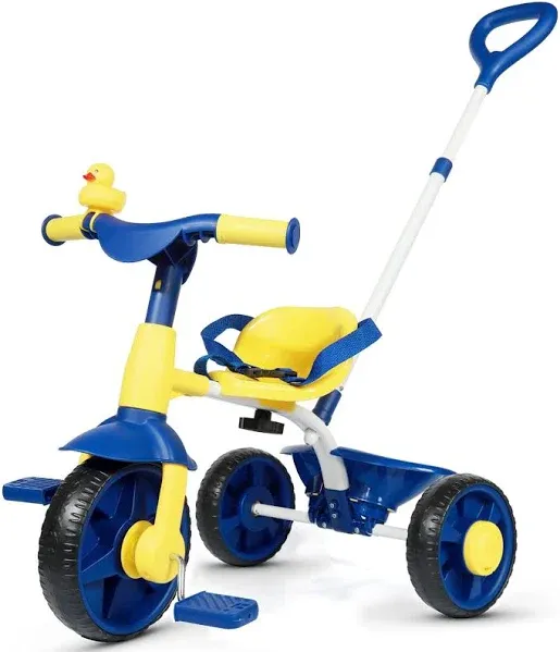 KRIDDO 2 in 1 Kids Tricycles Age 18 Month to 3 Years, EVA Wheels Upgraded, Gi...