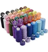 72Pcs 36 Colors Prewound Bobbins and Thread Spools for Hand &amp; Machine Sewing,...