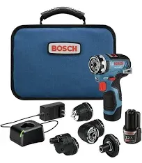 Bosch GSR12V-300FCB22 12V Max EC Brushless Flexiclick 5-in-1 Drill/Driver System