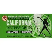 Evergreen Leaves California Dieters' Drink Extra Strength Tea