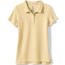 Lands' End Girls Short Sleeve Feminine Fit Mesh Polo Shirt