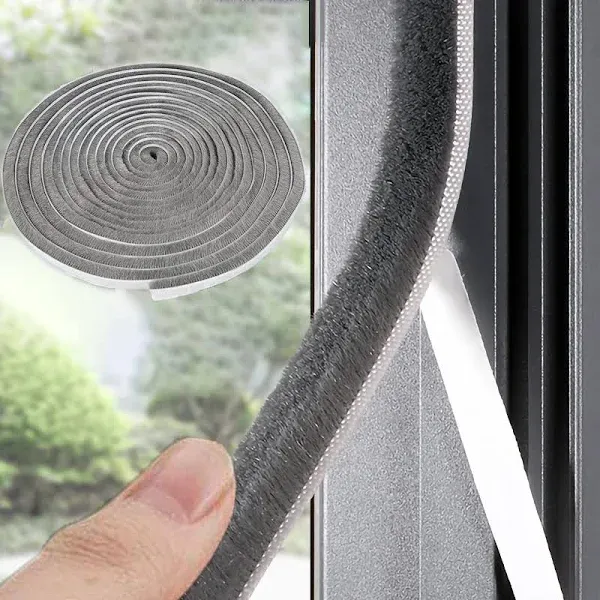 UpinFun 33 Ft Gray Self-Adhesive Soundproofing Weather Stripping