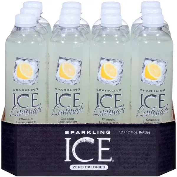 Sparkling Ice Classic Lemonade Sparkling Water 12-17 fl. oz. Bottles