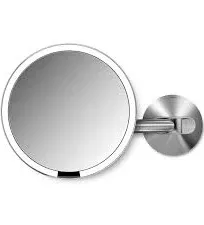 simplehuman 8" Wall Mount Sensor Lighted Vanity Mirror