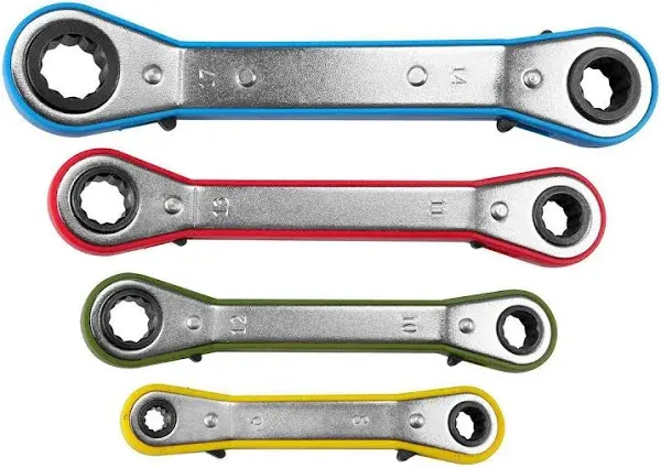 Pittsburgh Metric Offset Ratcheting Wrench Set