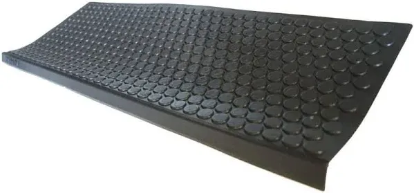 ""Coin-Grip Commercial"" Rubber Step Mat - 10"" x 36"" - 6pack