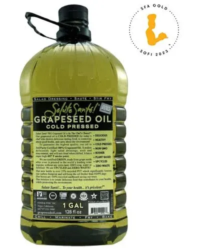 Salute Sante! Cold Pressed Grapeseed Oil