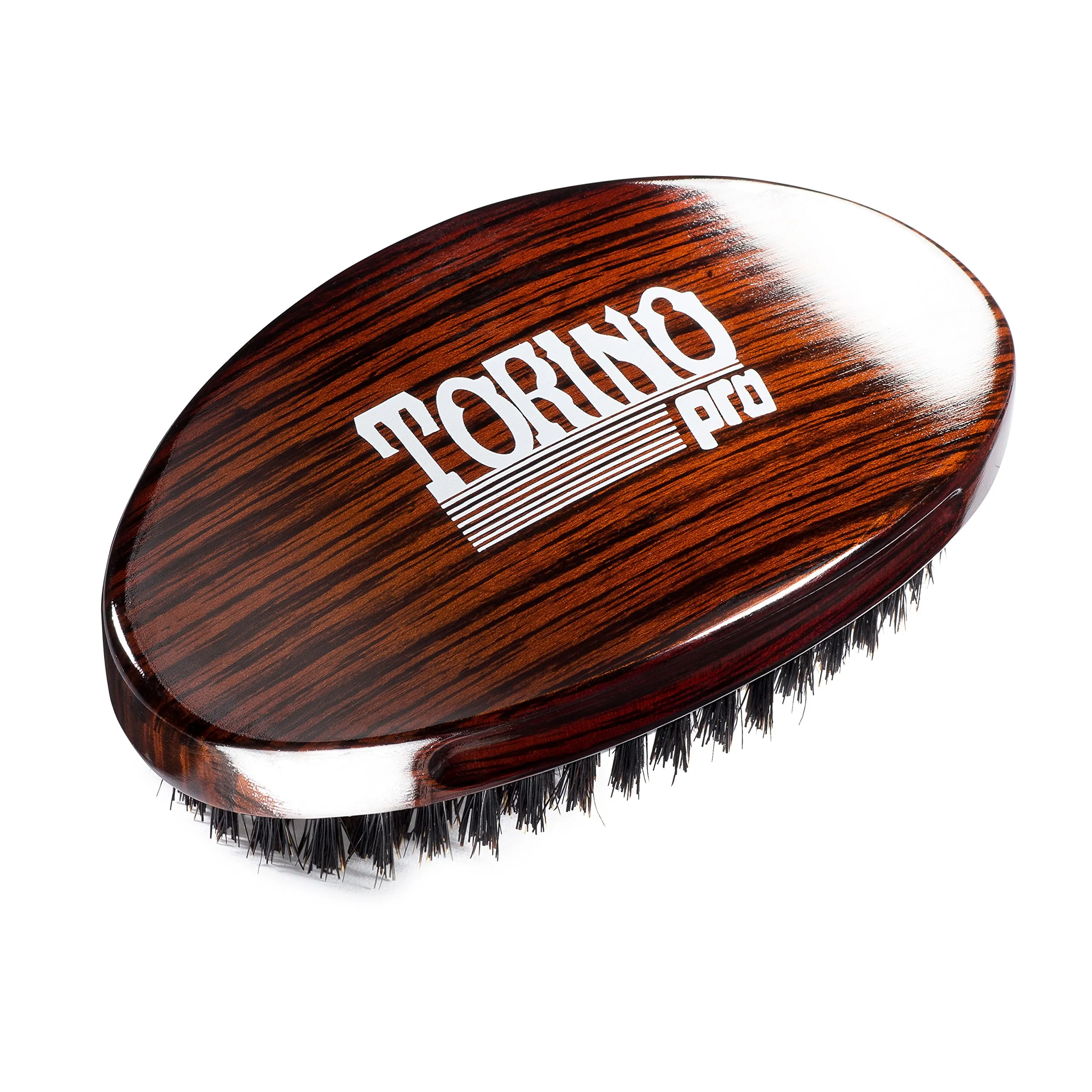 Premium 360 Waves Palm Brush - Torino Pro with Boar Bristles for Ultimate Style