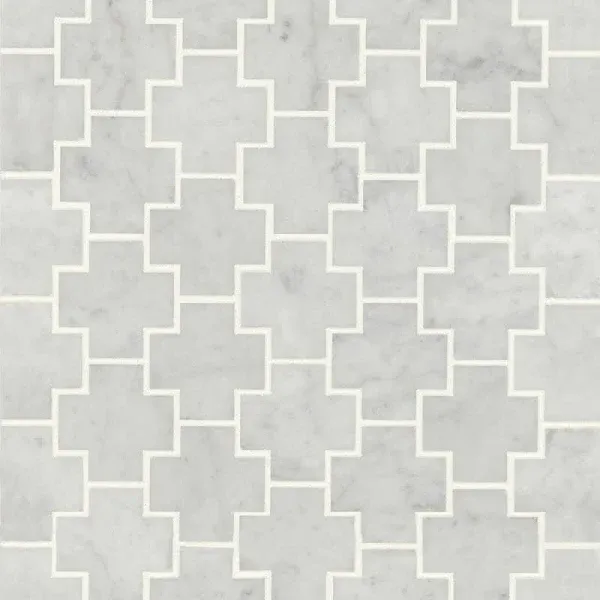 Bedrosians Monet Mosaic 6 Oriental White Tile & Stone