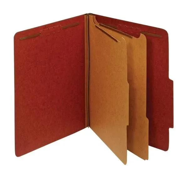 Office Depot Pressboard Classification Folders with Fasteners