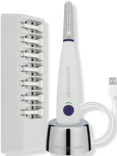 Michael Todd Sonicsmooth At-Home Dermaplaning Kit, White