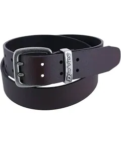 Dickies Men's Leather Two Prong Casual Belt