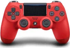 DualShock 4 Wireless Controller for PlayStation 4 - Magma Red Renewed